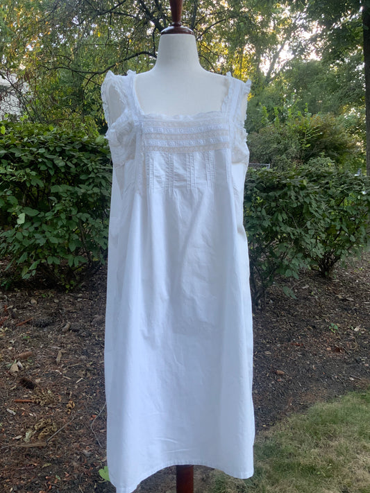 Edwardian Silp Dress Nightgown - Cotton - ED56