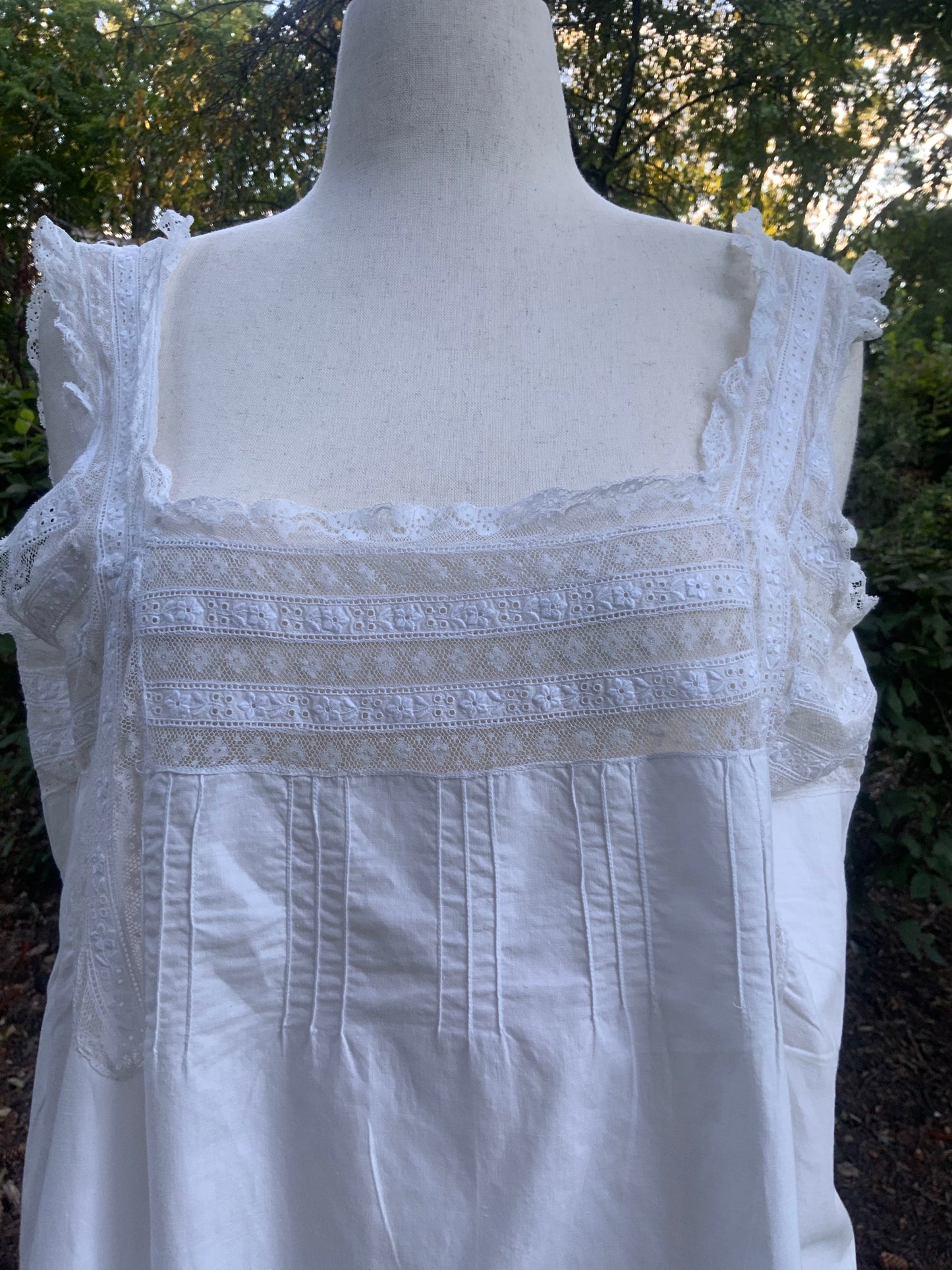 Edwardian Silp Dress Nightgown - Cotton - ED56