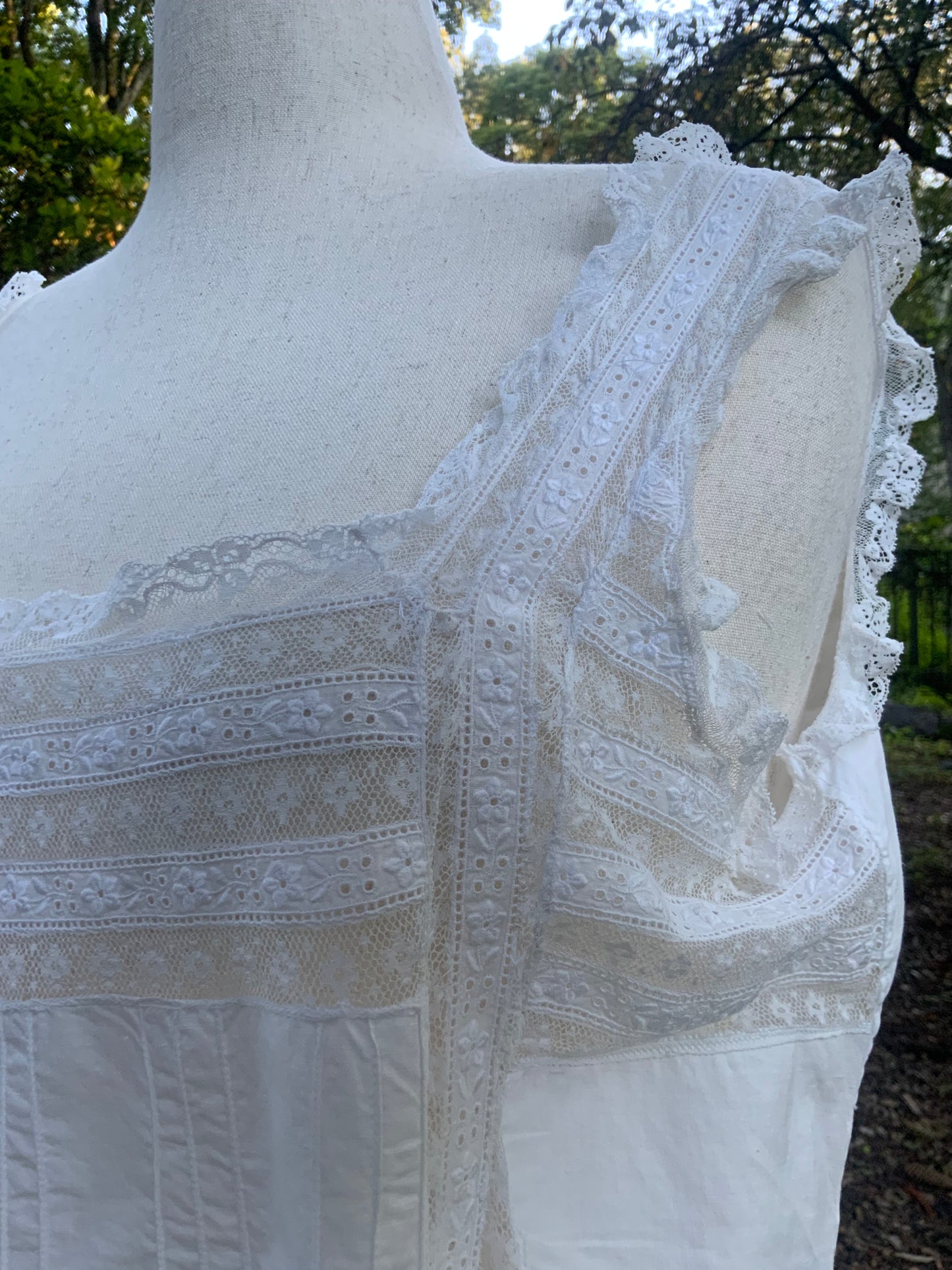 Edwardian Silp Dress Nightgown - Cotton - ED56