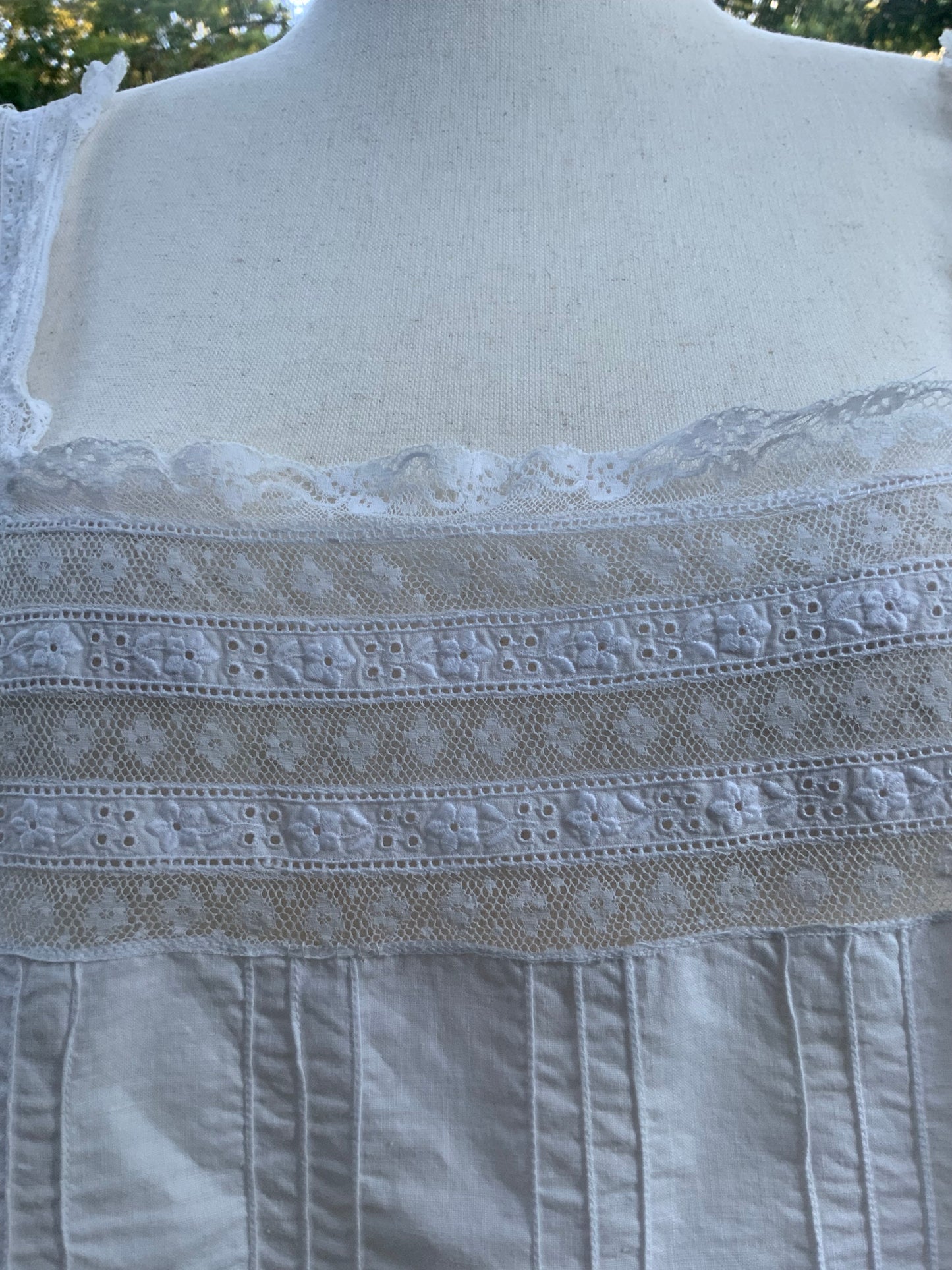 Edwardian Silp Dress Nightgown - Cotton - ED56