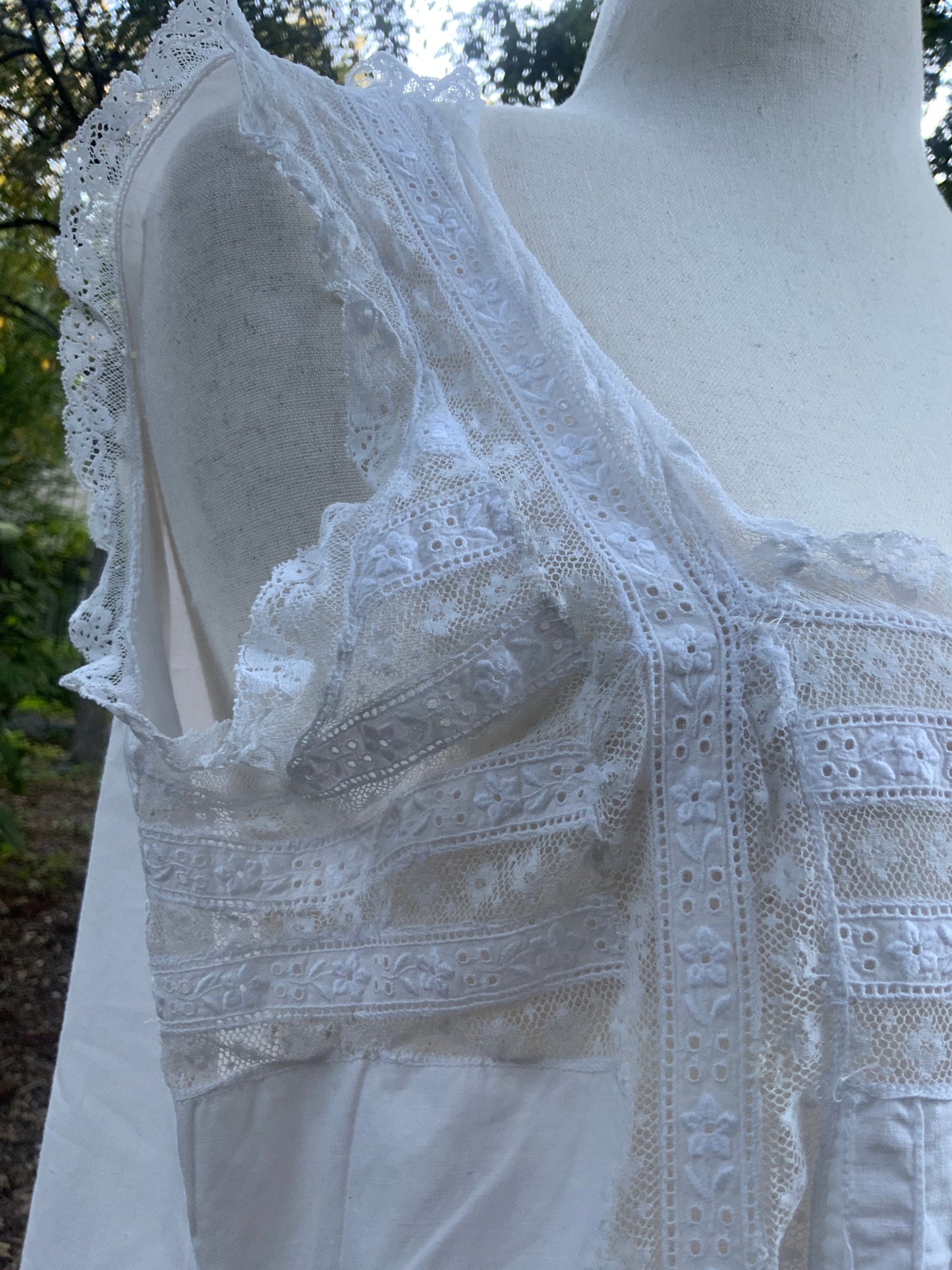 Edwardian Silp Dress Nightgown - Cotton - ED56