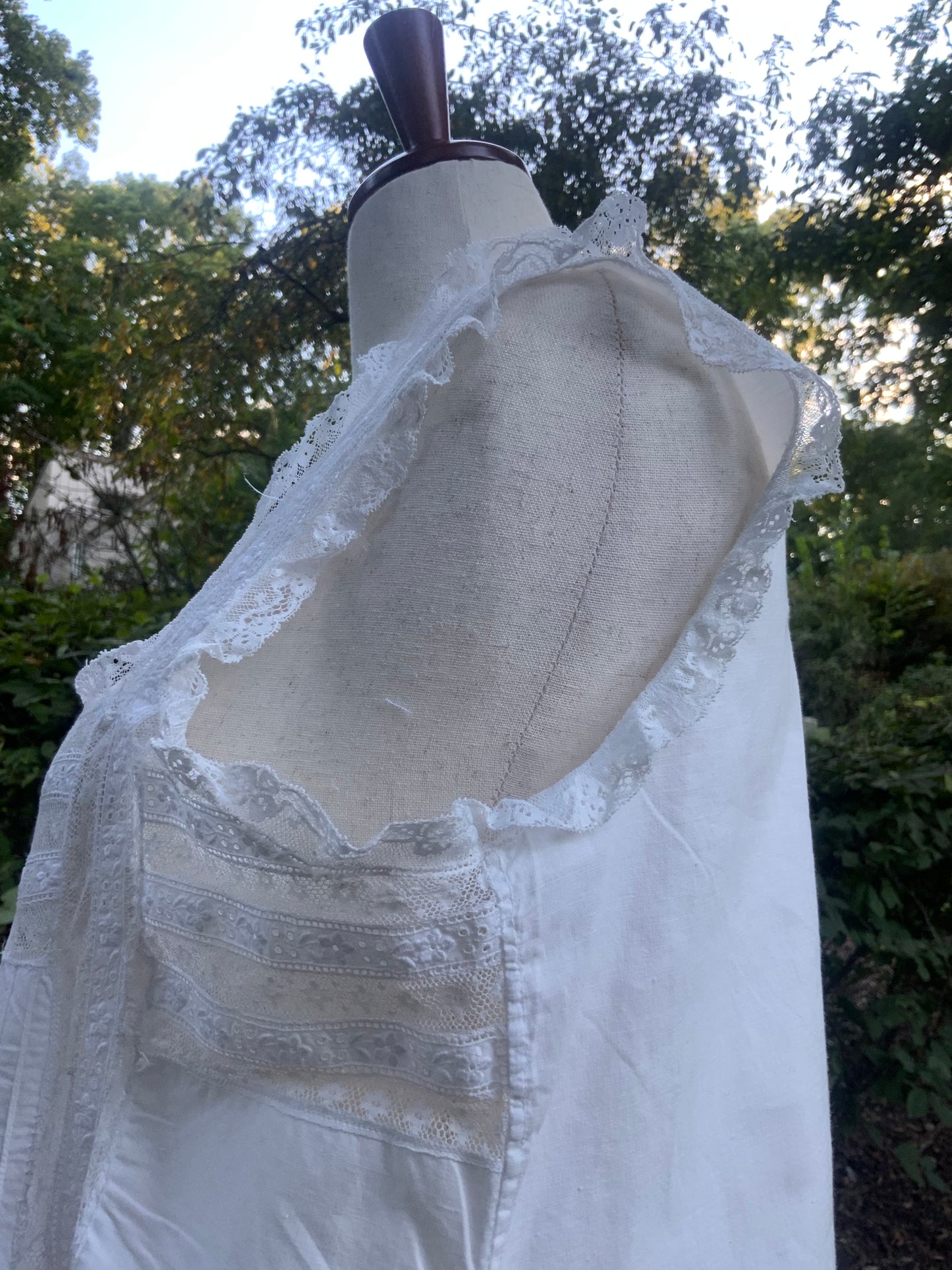 Edwardian Silp Dress Nightgown - Cotton - ED56
