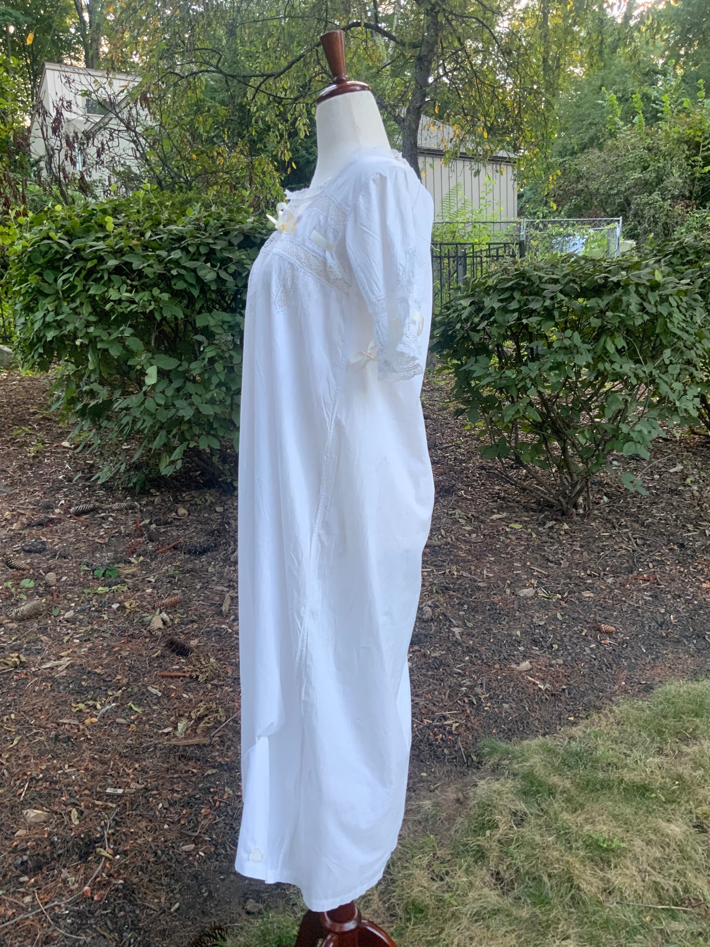 Edwardian Nightgown. - M A initials - ED55