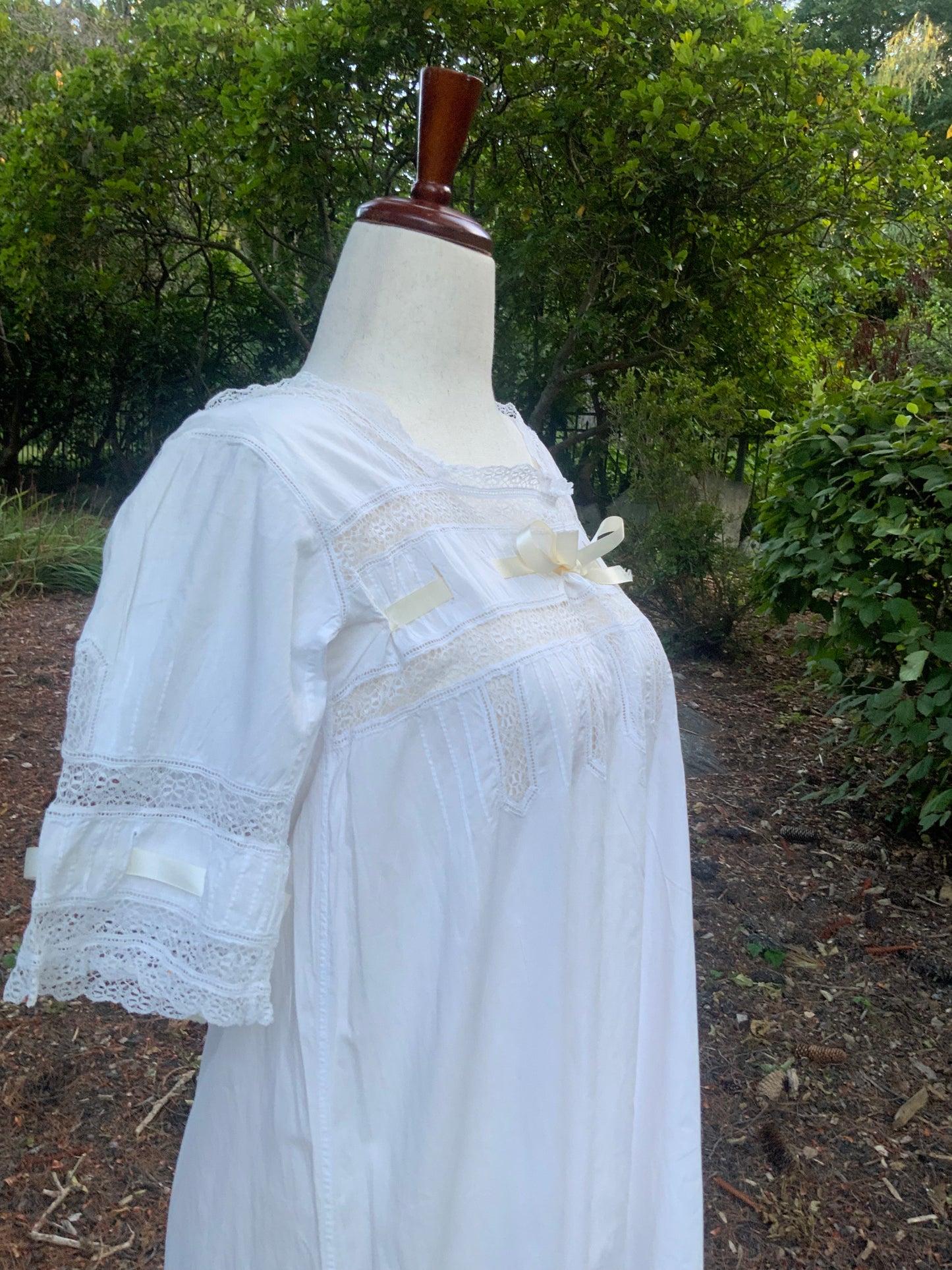 Edwardian Nightgown. - M A initials - ED55