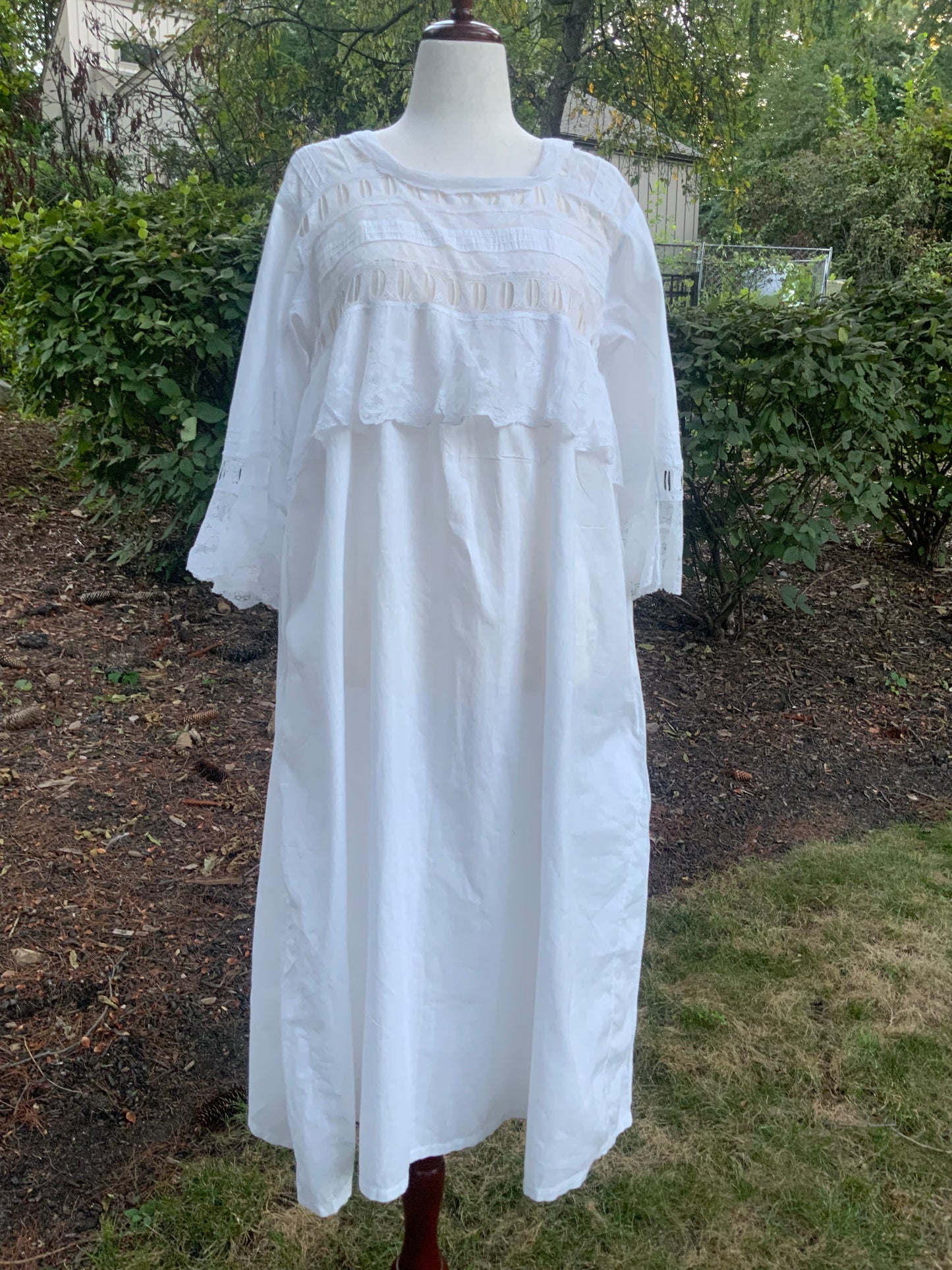 Edwardian Nightgown Cotton Lace - ED53