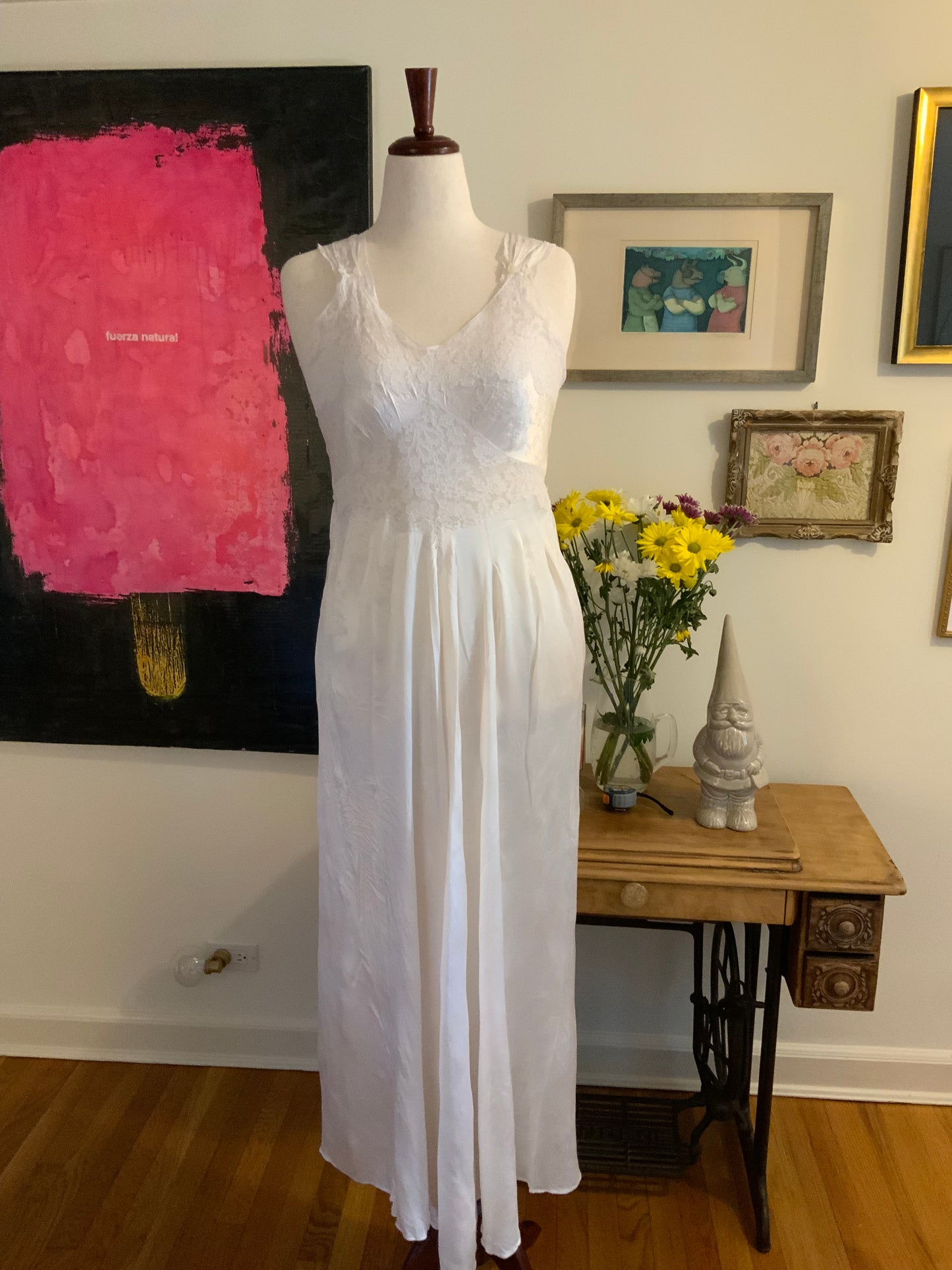 Bridal Nightgown - White - 50s