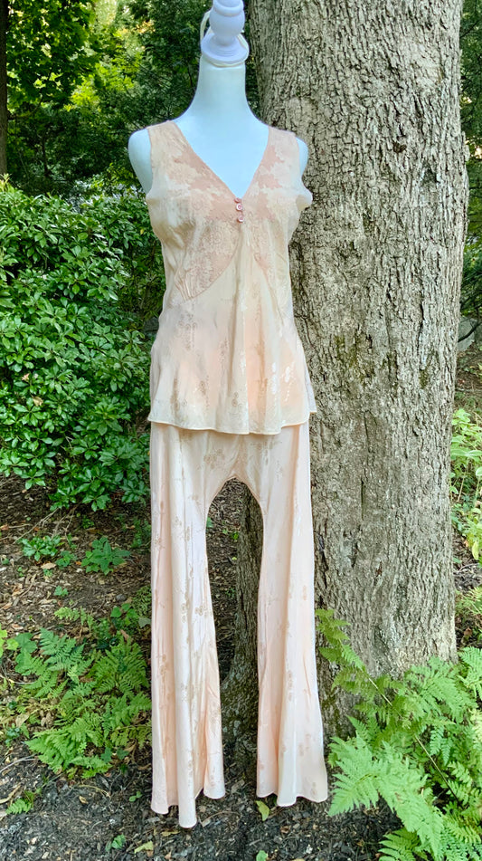 Silk Jaquard Pajama Set - 30s - AL
