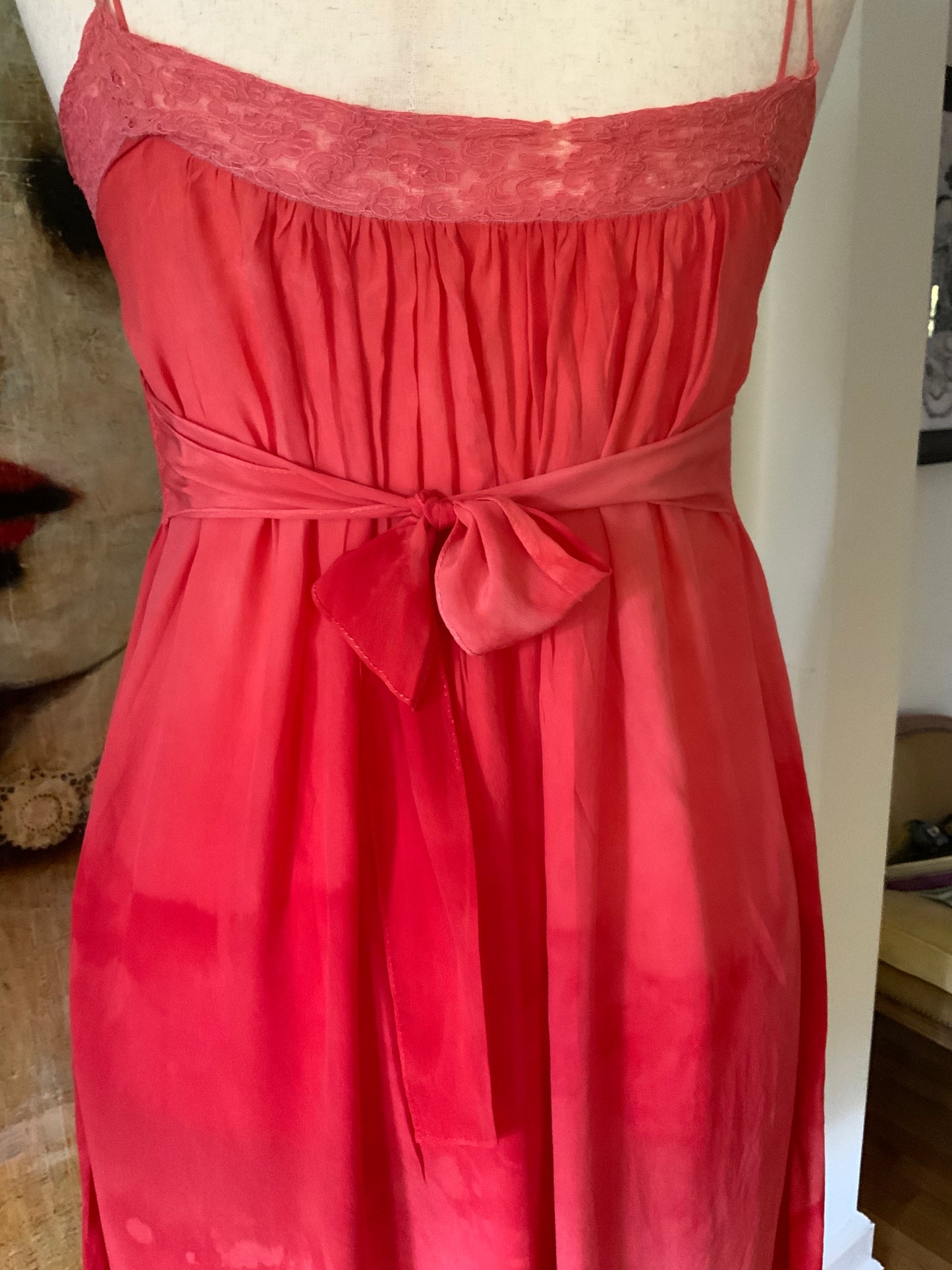 Hand Dyed Silk Dress - 50s