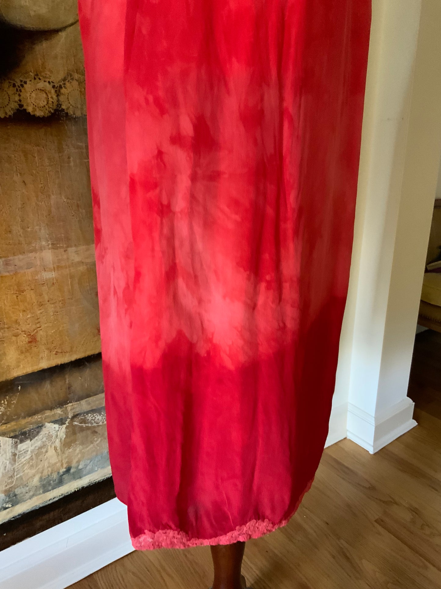 Hand Dyed Silk Dress - 50s