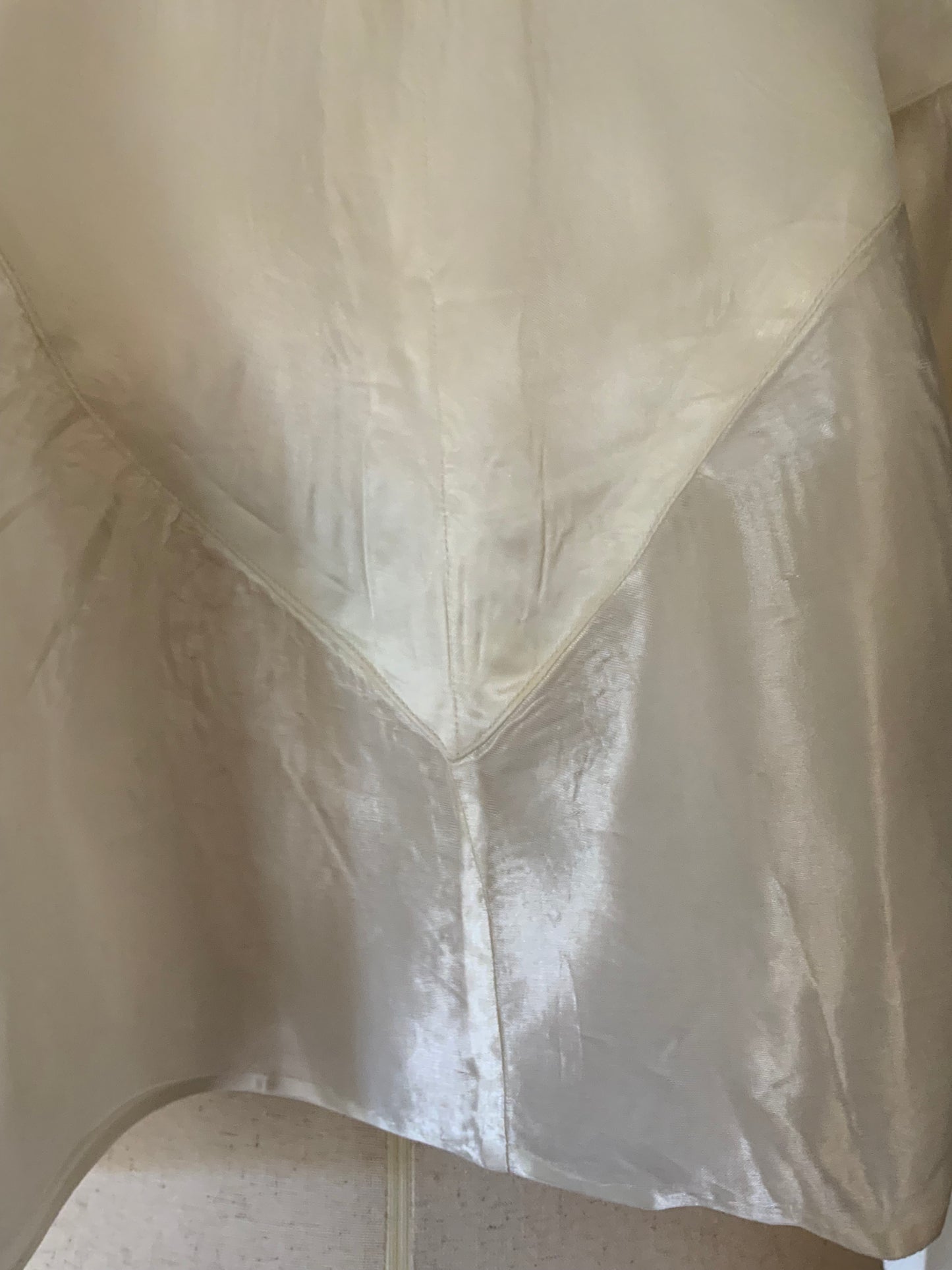 White Satin Cape - 30s