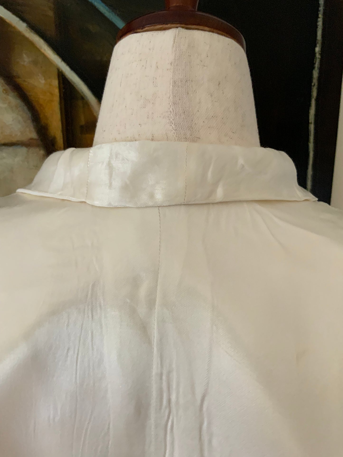 White Satin Cape - 30s