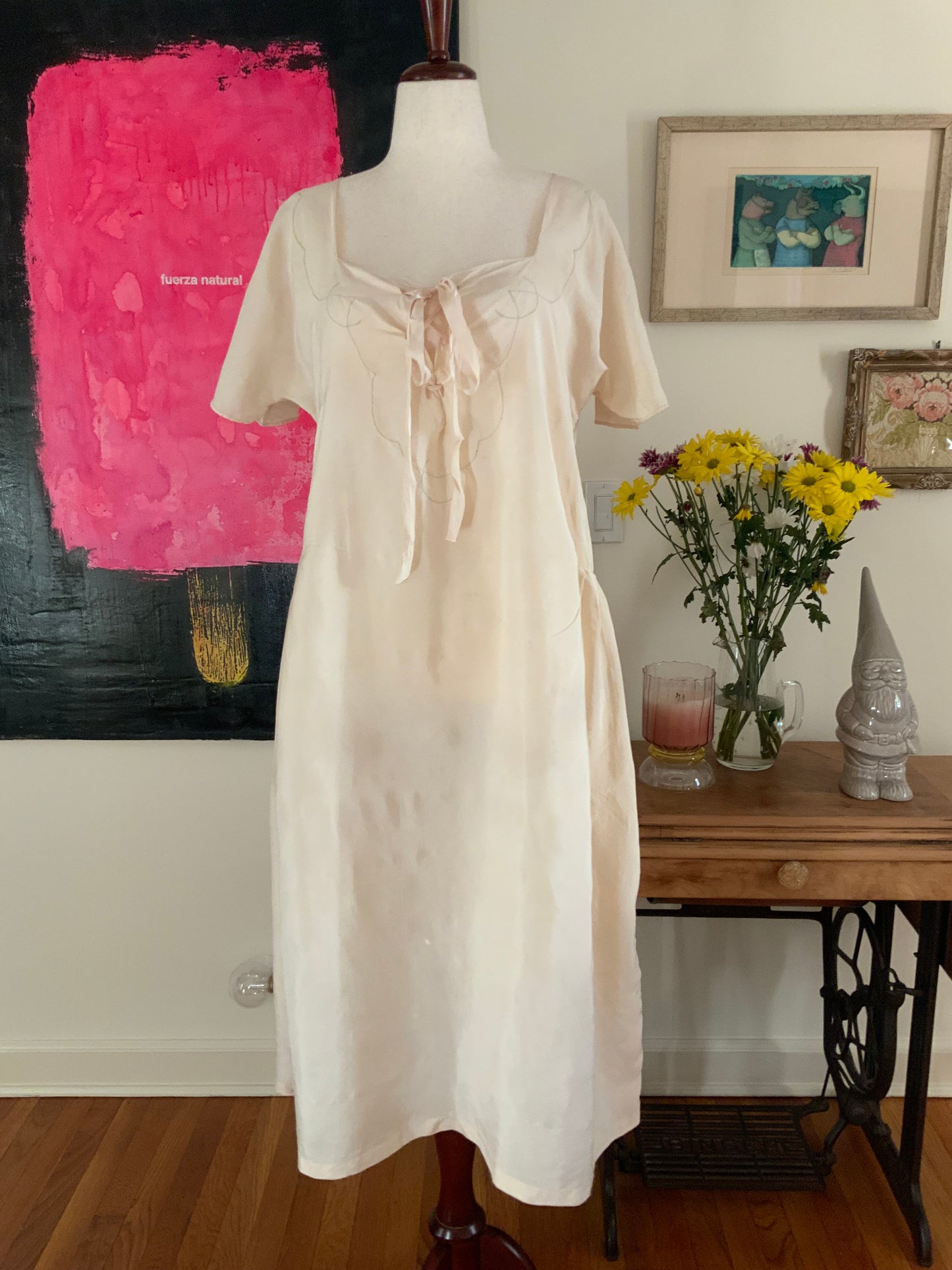 Silk Nightgown / Dress - 20s