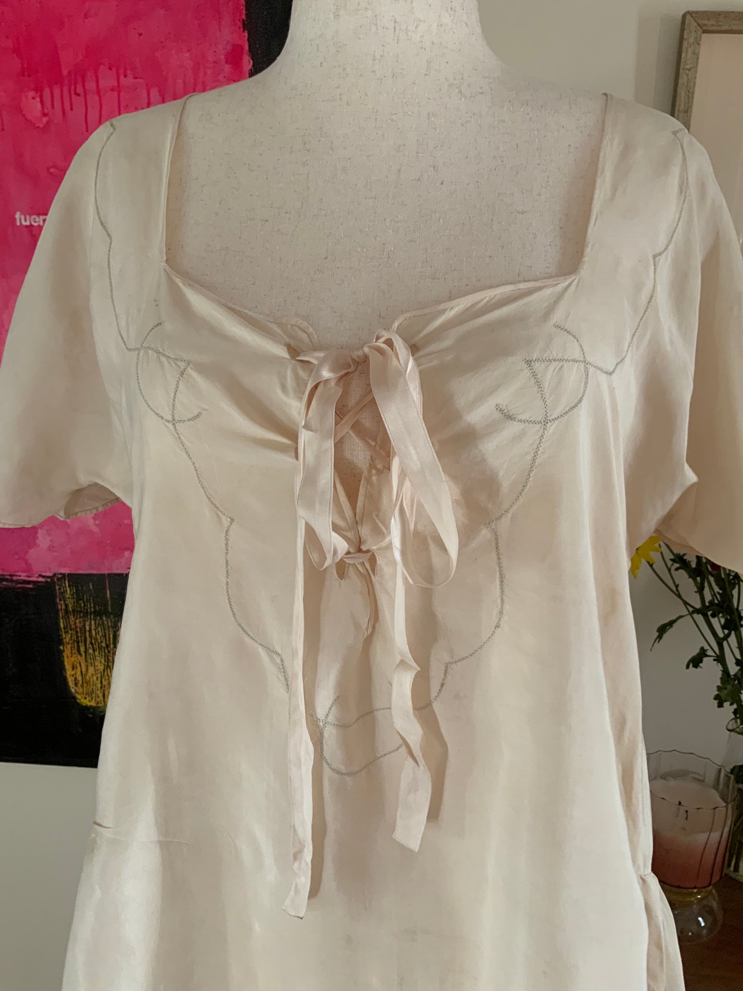 Silk Nightgown / Dress - 20s