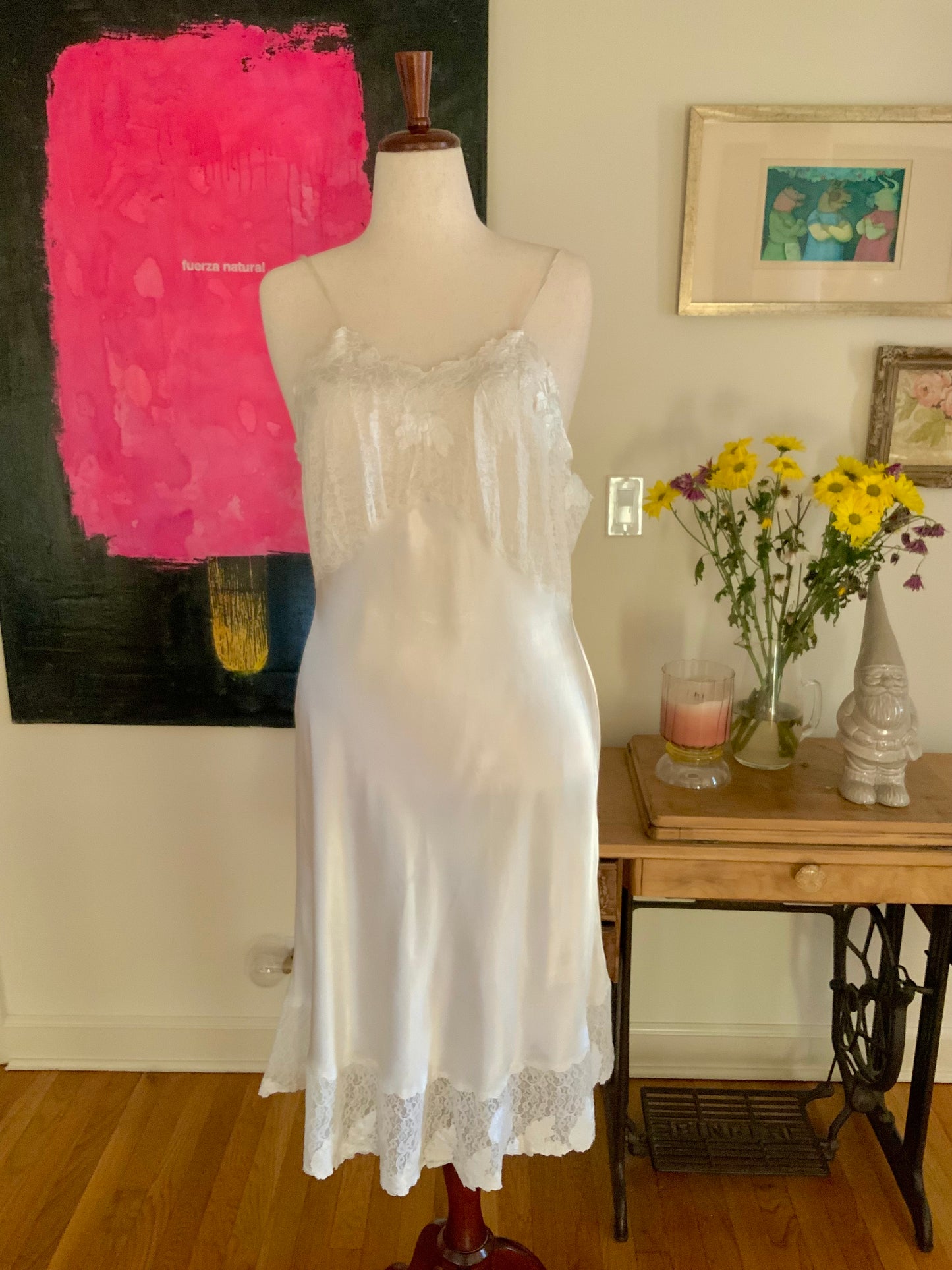 Stunning Slip Dress - Satin - 50s