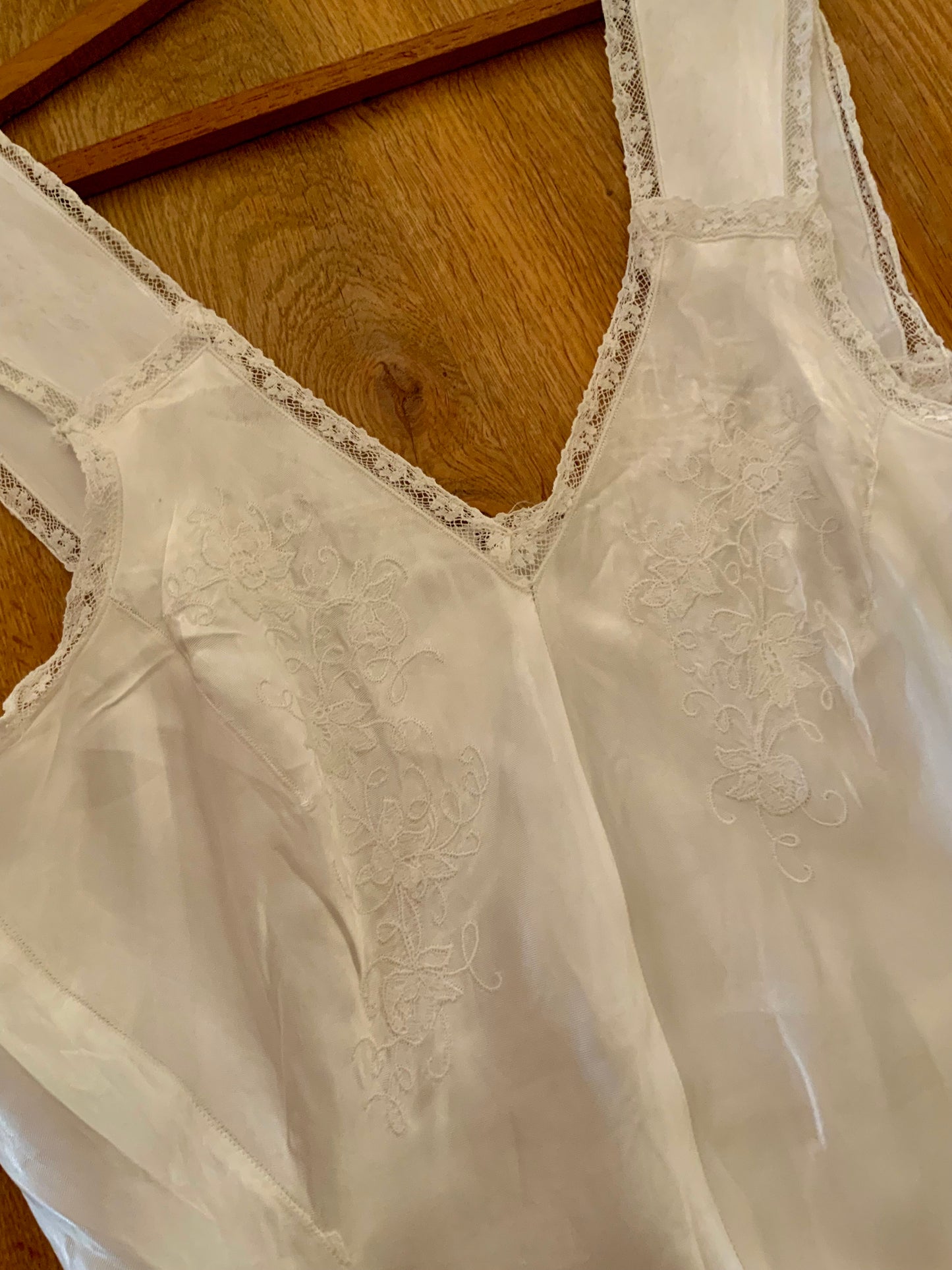 Satin Nightgown - Bridal - 50s