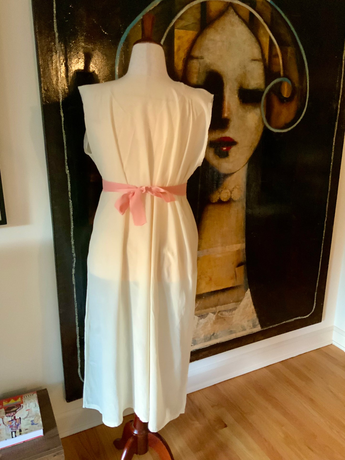 Pure Silk Nightgown - Embroidered - 20s