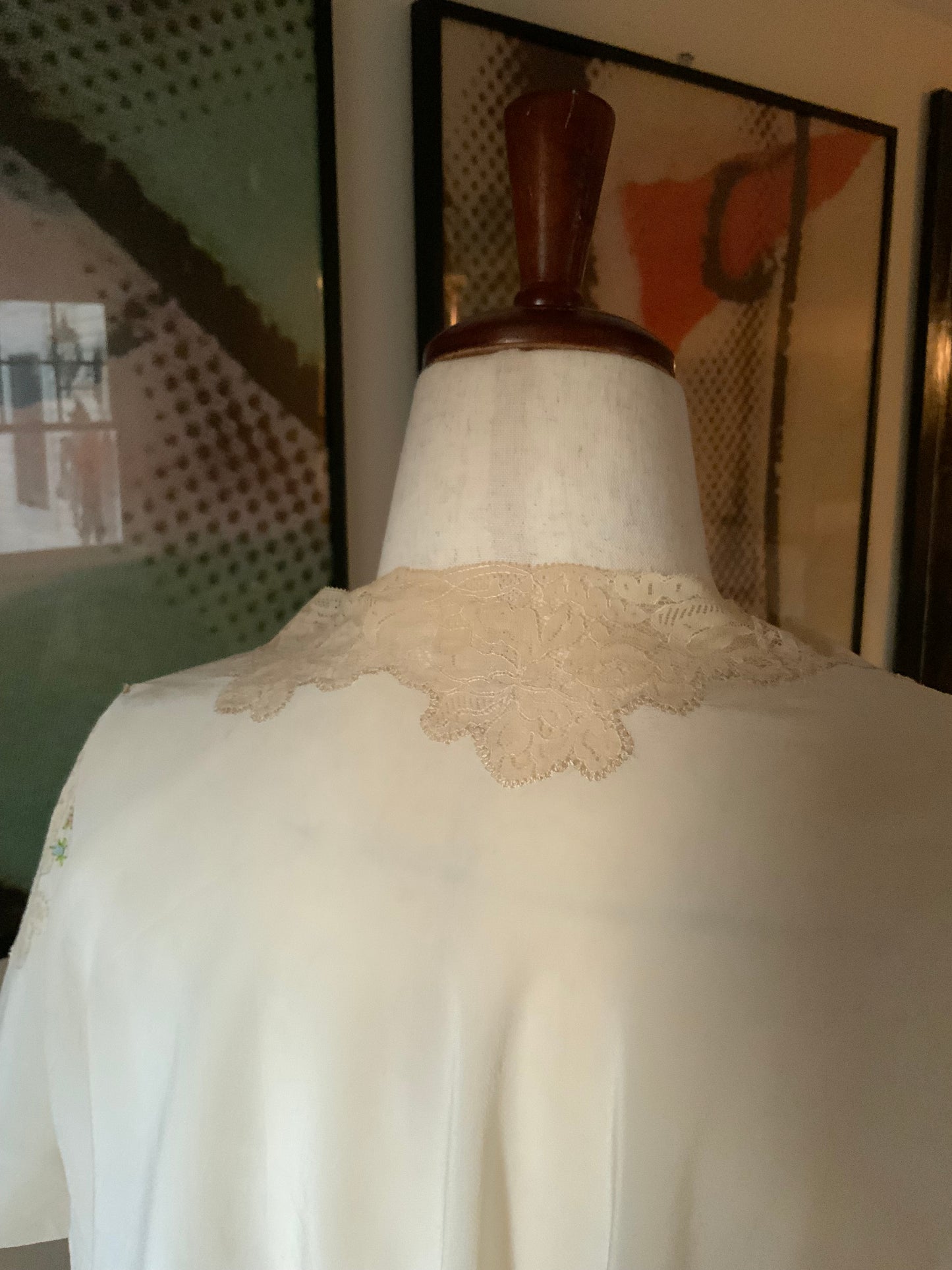 Pure Silk Bed Jacket - Rare - 20s