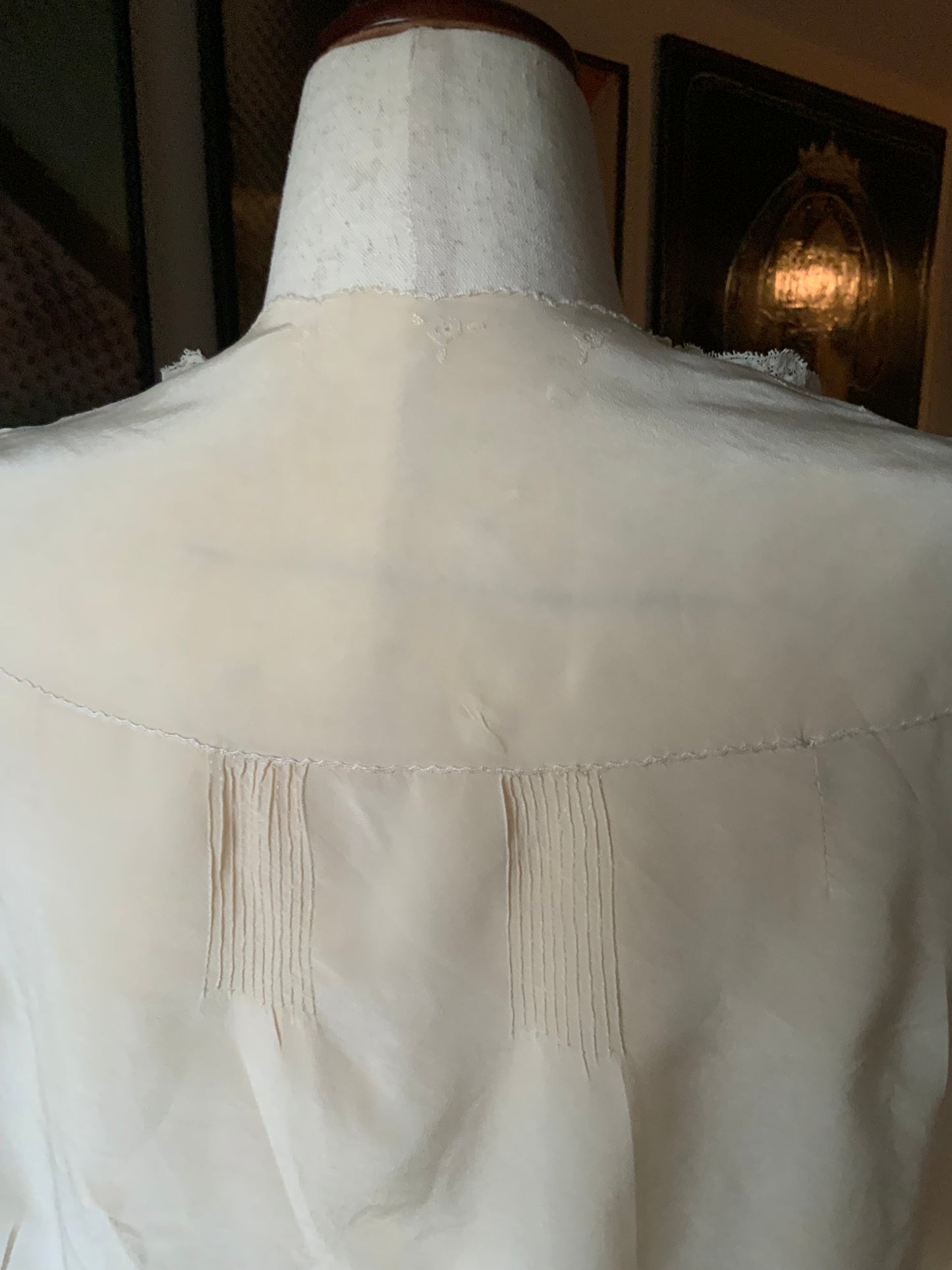 Silk Bed Jacket - Embellished - 20s