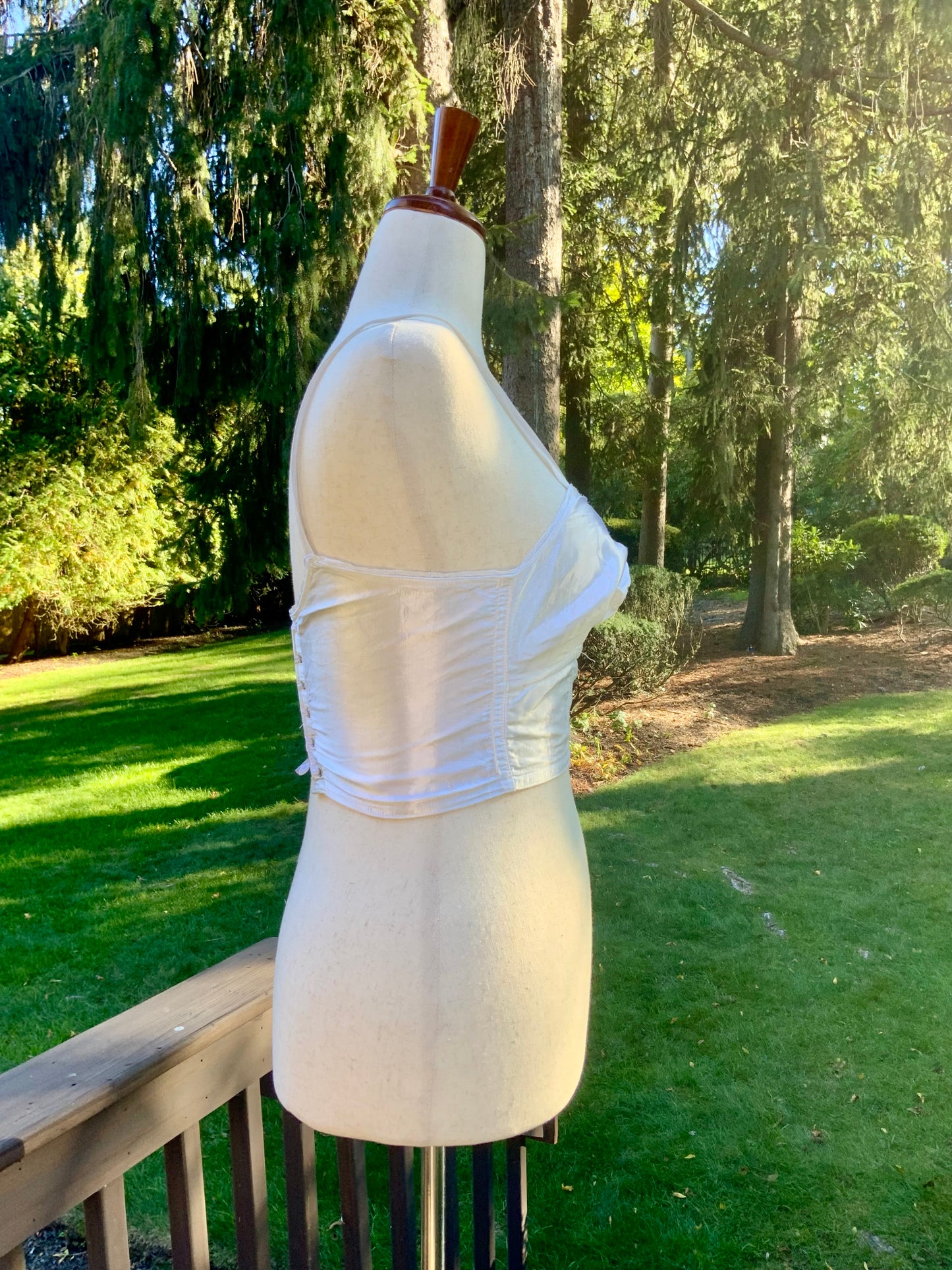 Satin Longline Bra - 50s Bullet Bra - Vintage Bustier - 50s - 50BP