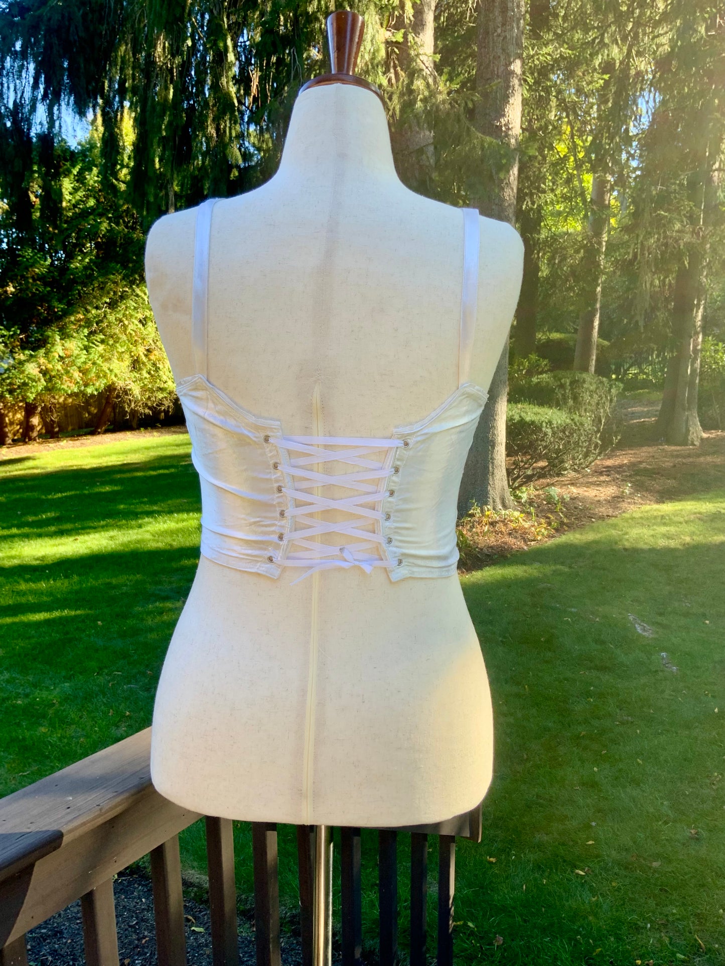 Satin Longline Bra - 50s Bullet Bra - Vintage Bustier - 50s - 50BP