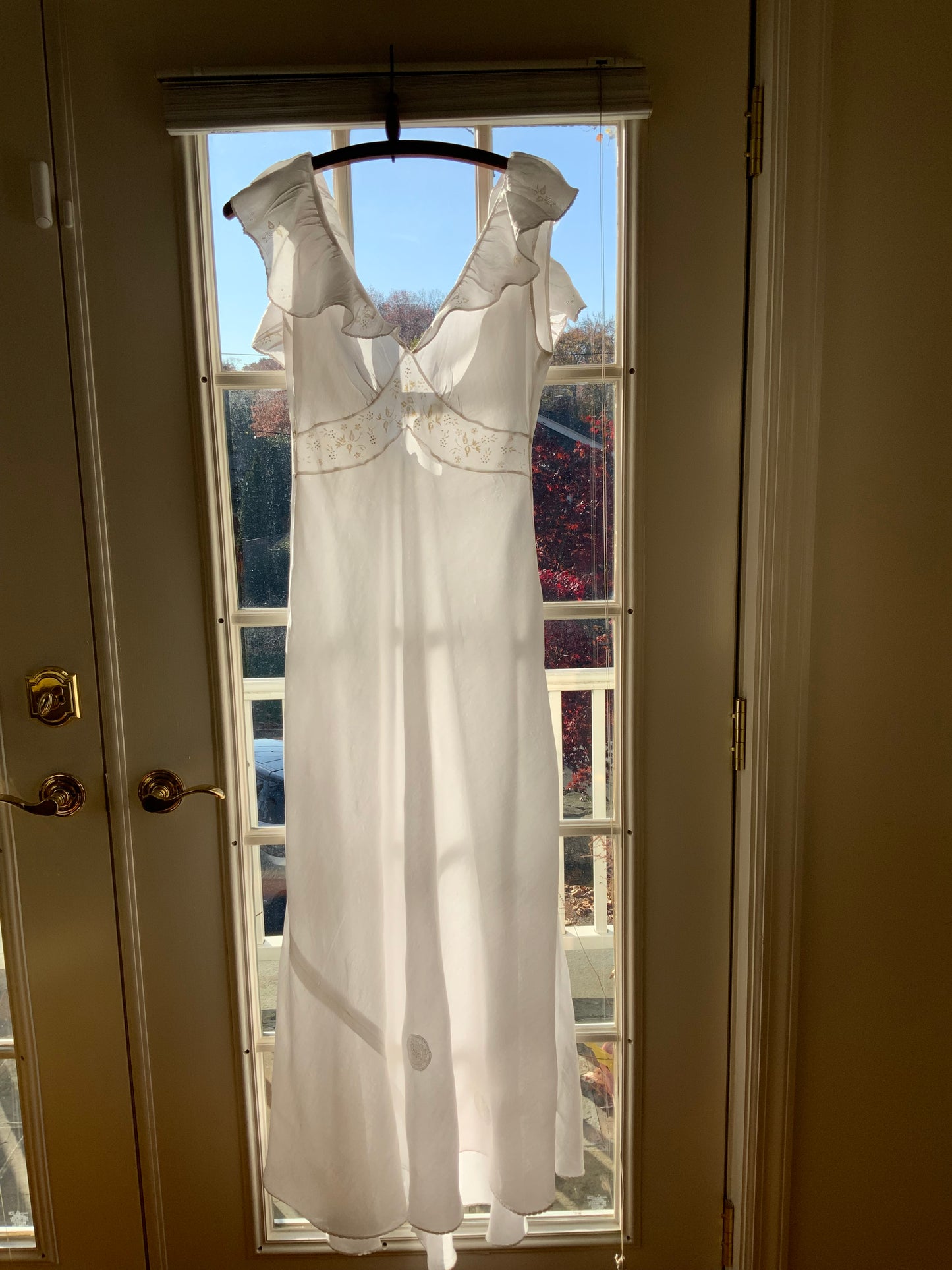 Satin Bridal Nightgown - 40s