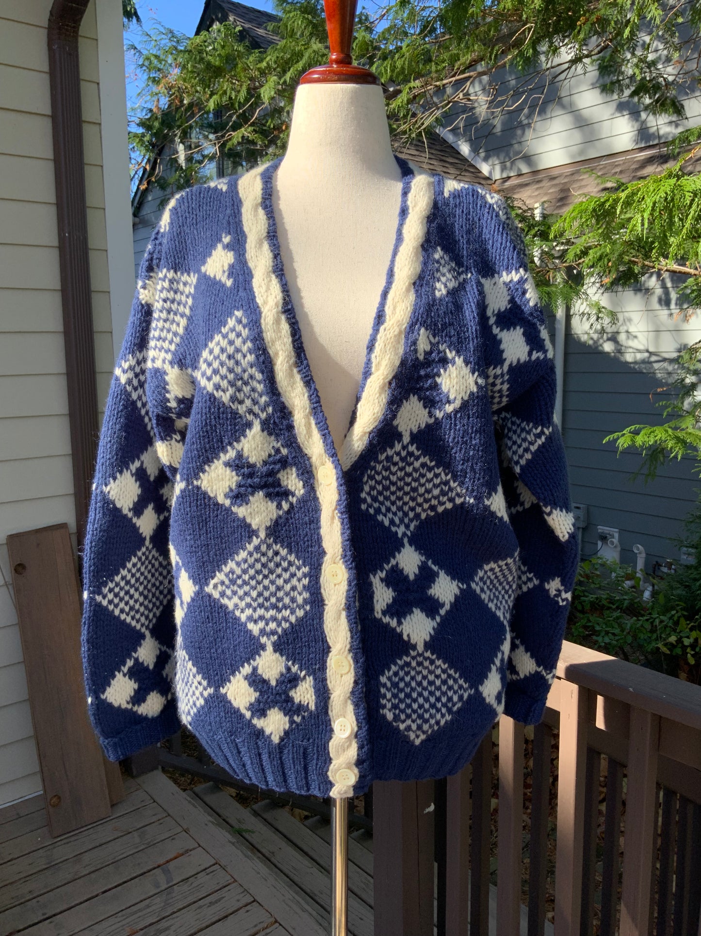 Shetland Wool Cardigan - 70s