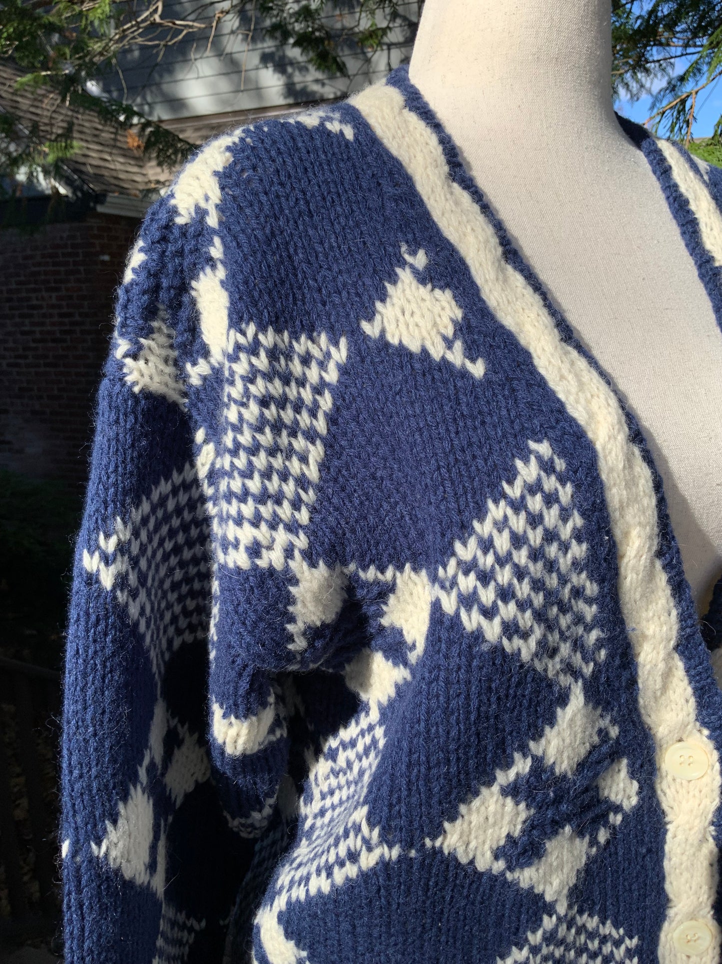 Shetland Wool Cardigan - 70s