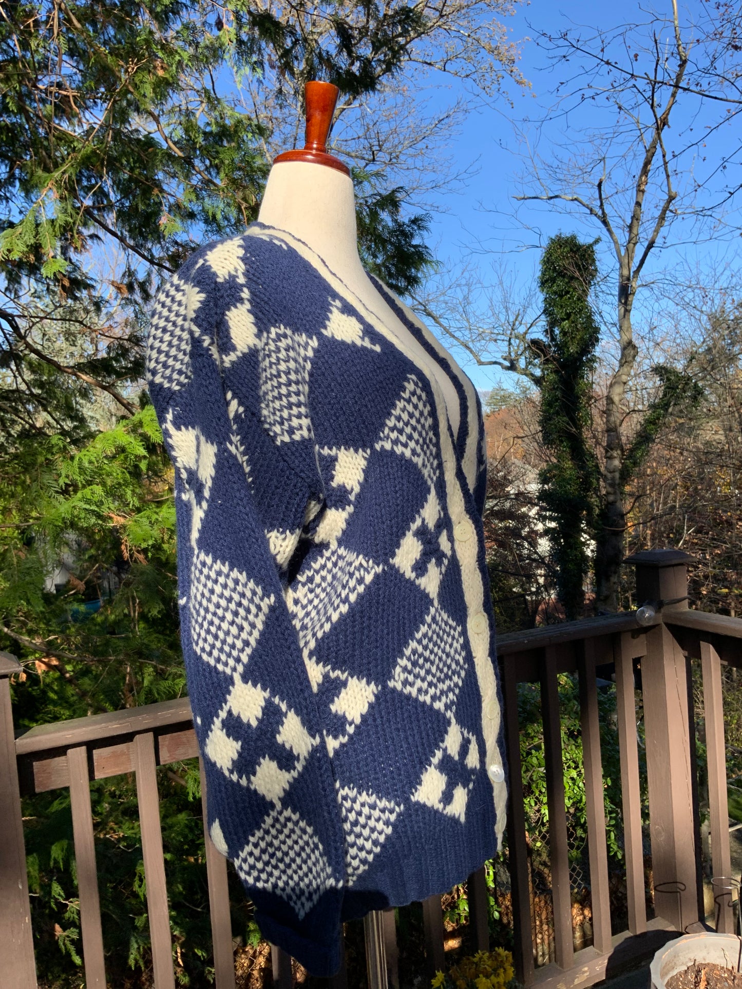 Shetland Wool Cardigan - 70s