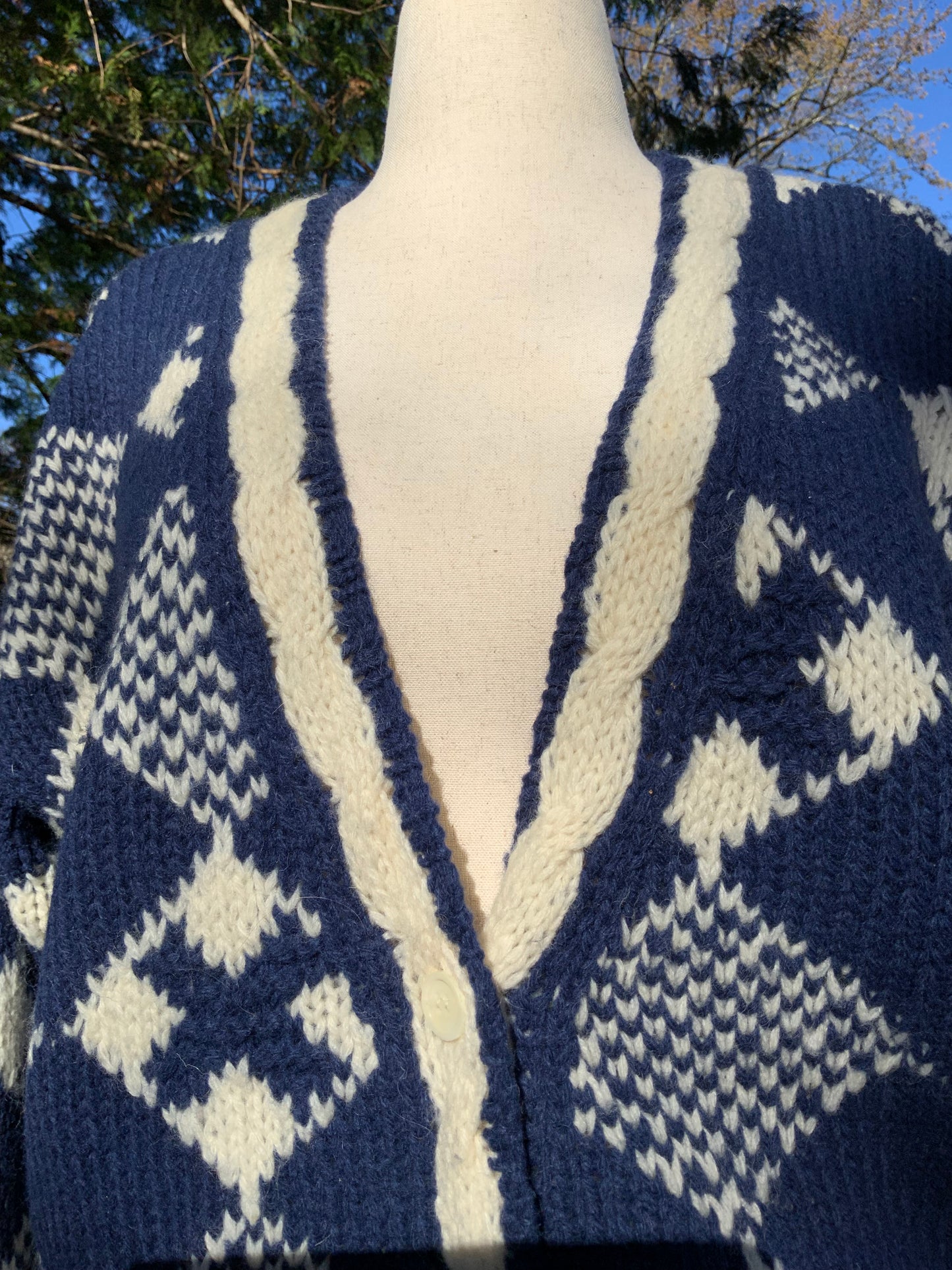 Shetland Wool Cardigan - 70s