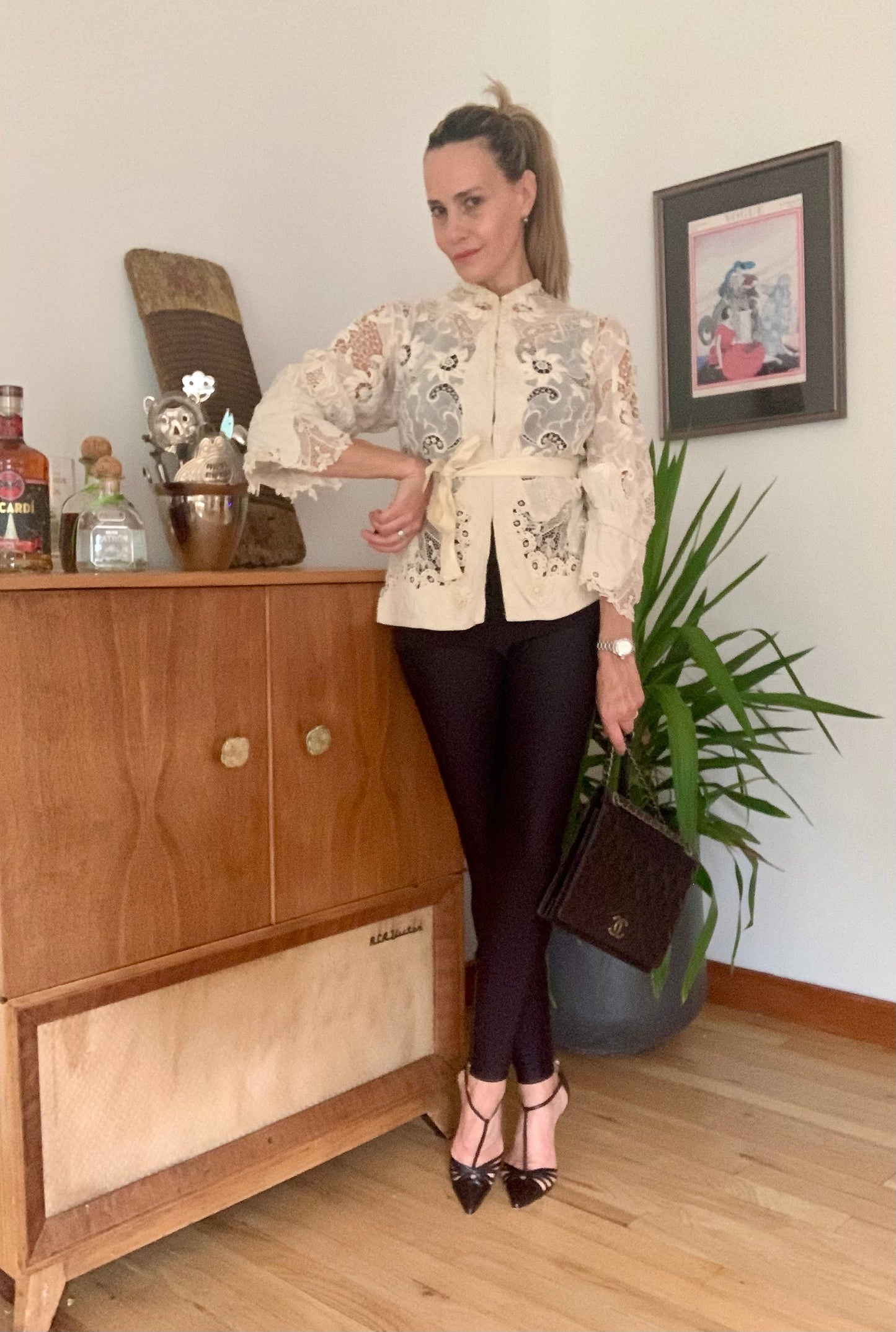 Edwardian Irish Lace & Embroidered Cotton Jacket – 1900s - ED26