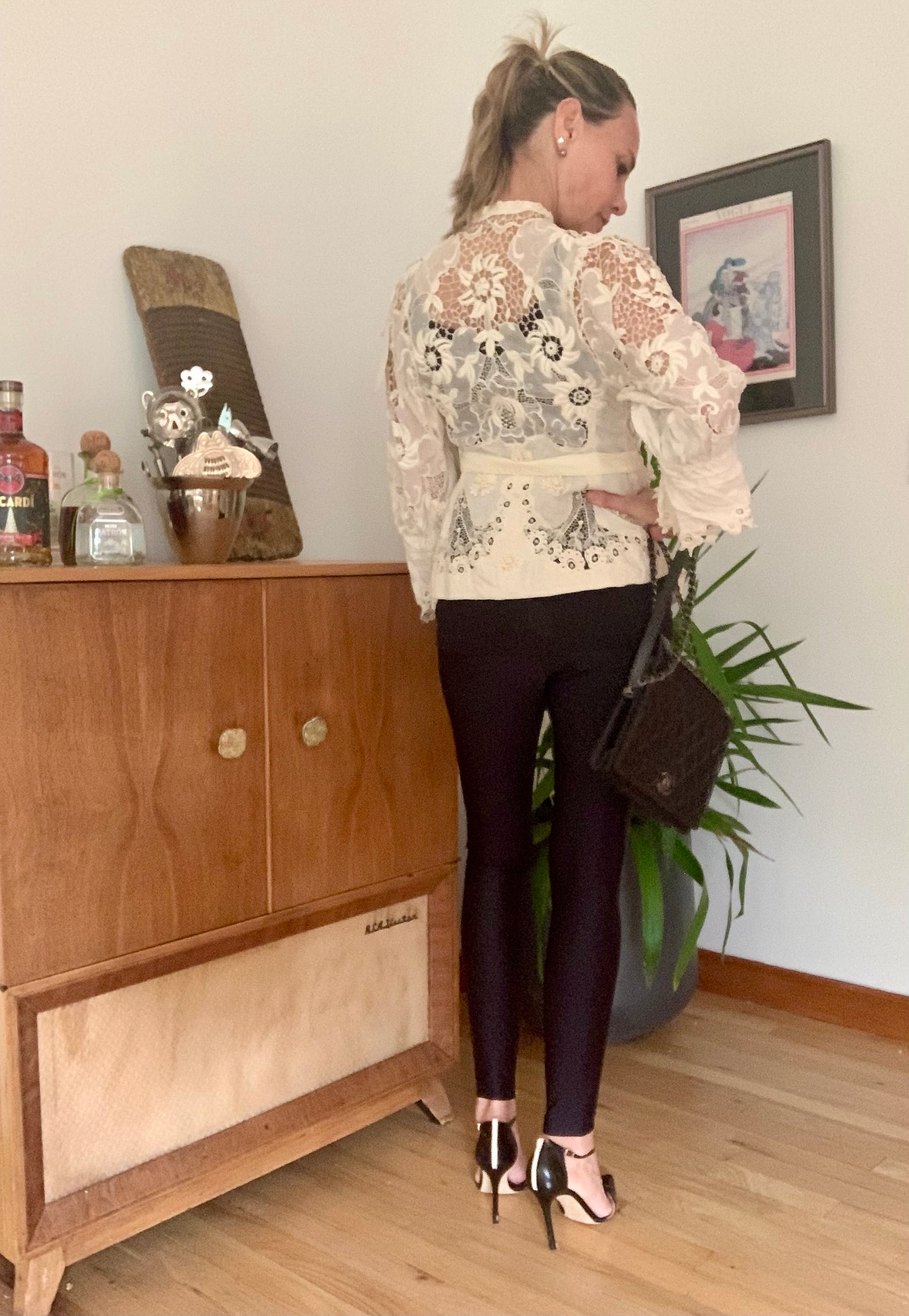 Edwardian Irish Lace & Embroidered Cotton Jacket – 1900s - ED26