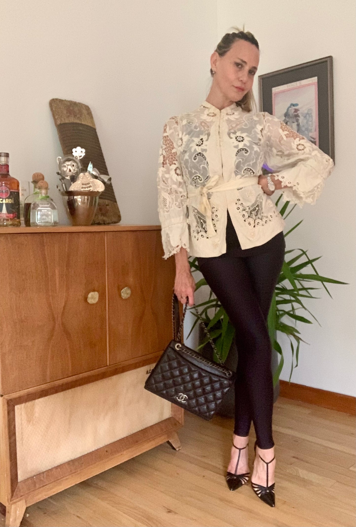 Edwardian Irish Lace & Embroidered Cotton Jacket – 1900s - ED26