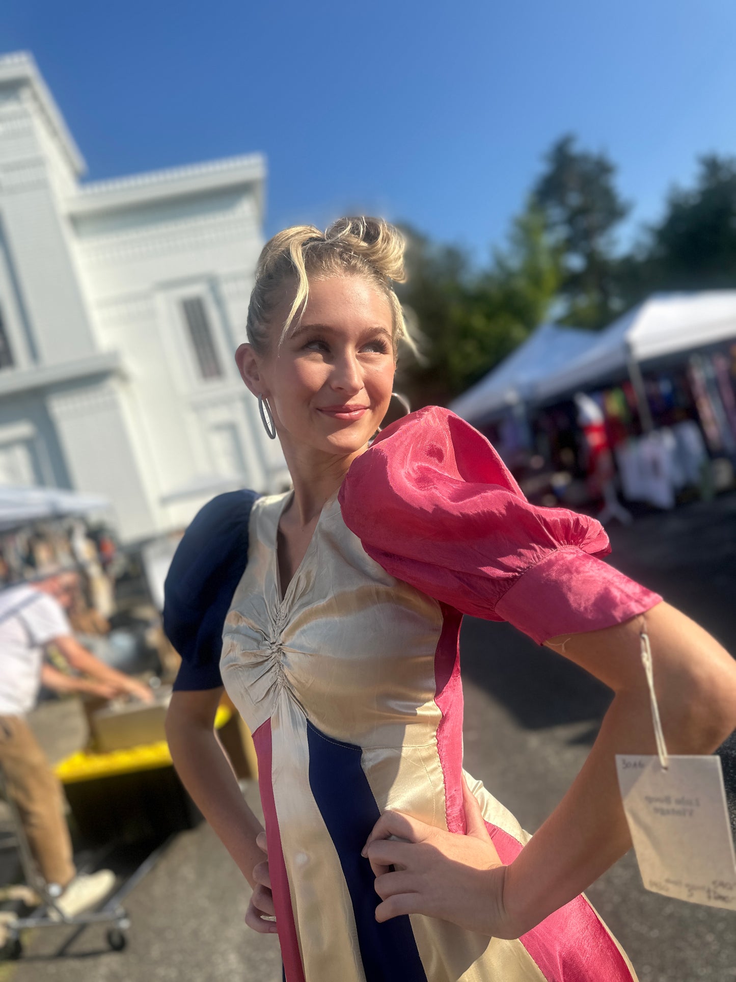 RARE Satin Evening Dress - 30s Early 40s - 30AG