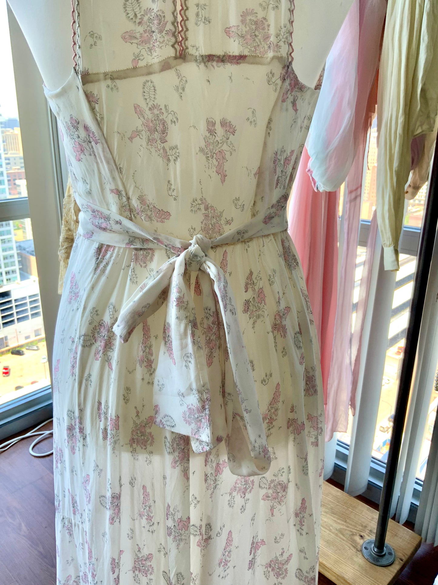 Floral Nightgown - 40s - Bridal