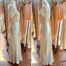 Liquid Satin and Lace Bridal Nightgown - 30s