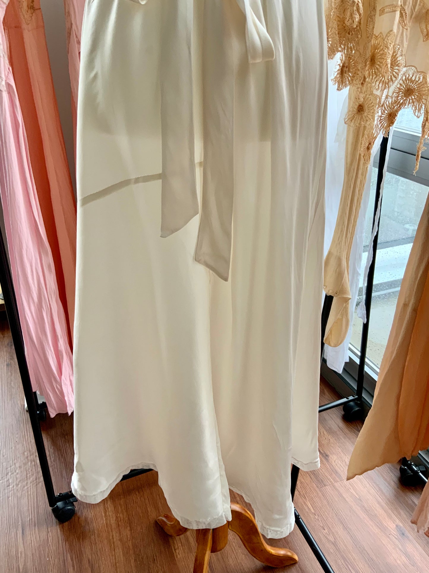 Silk Bridal Nightgown - 40s