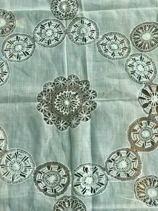 Antique Tablecloth - 1900- Small Tablecloth - LuluBoopVintage