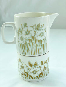 Hornsea Fleur England Creamer and Tea Cup - LuluBoopVintage
