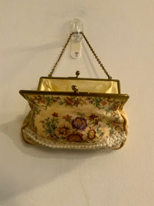 Victorian Needlepoint Embroidery Handbag - 1800 - LuluBoopVintage