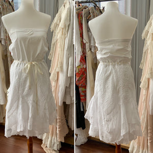 Strapless Dress Made with Antique Fabric