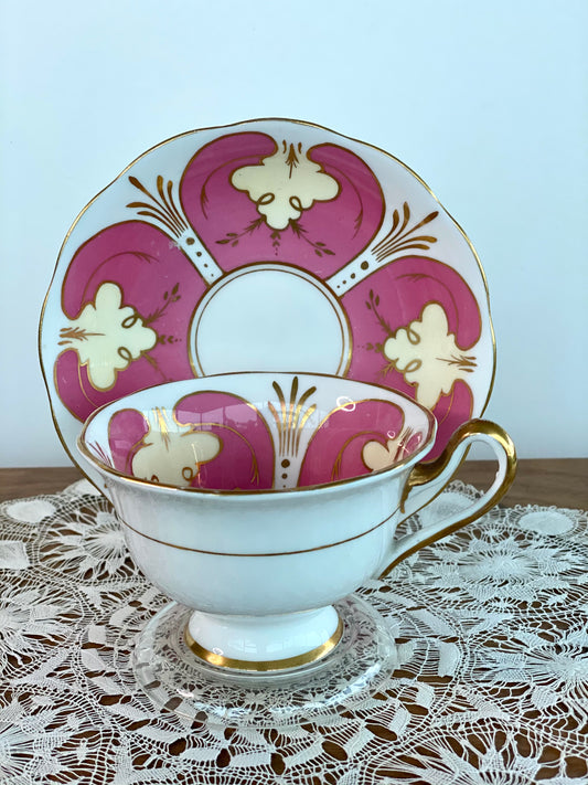 Royal Albert Tea Cup and Saucer - 50s - LuluBoopVintage