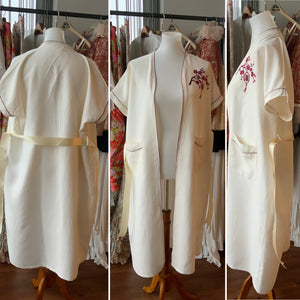 Ivory Robe Embroidered -