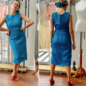 Tourquoise Raffia Dress - 50s